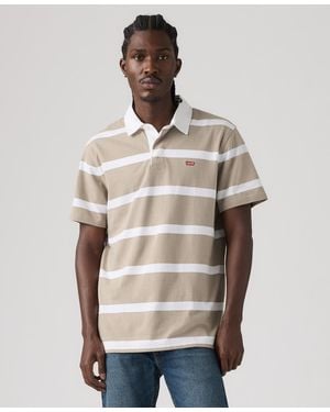 Levi's Short-sleeve Rugby Polo Shirt - Natural