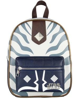 Star Wars Ahsoka Tano Character Pattern Tote Bag Mini Backpack - Gray