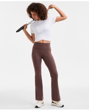 ID Ideology Petite Studio High Rise Flare leggings - White