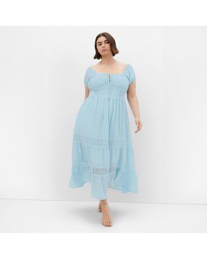 City Chic Haven Dress - Blue