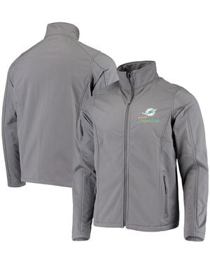 Dunbrooke Miami Dolphins Sonoma Softshell Full-zip Jacket - Gray