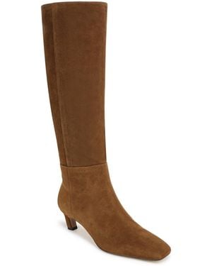 Sam Edelman Perla Wide-calf Square Toe Knee-high Boots - Brown