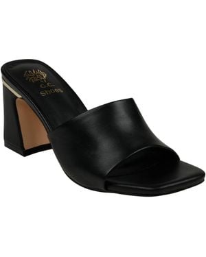 Gc Shoes Soho Square Toe Block Heel Dress Sandals - Black