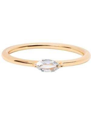 Little Sky Stone Marquise Birthstone Ring - White
