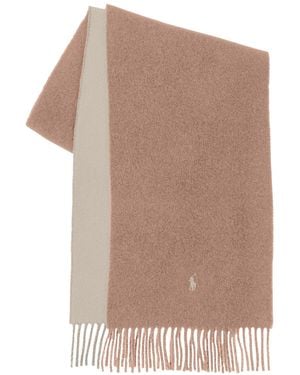 Polo Ralph Lauren Reversible Wool Scarf - Brown
