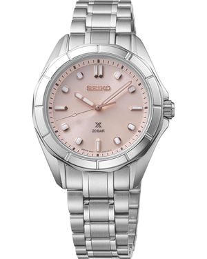 Seiko Silver Stainless Steel Bracelet Watch - Gray