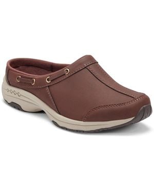 Easy Spirit Travelport Nautical Mule Walking Sneakers - Brown