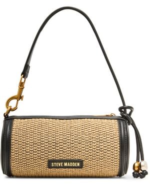 Steve Madden Bpriya-s Raffia Barrel Bag - Metallic