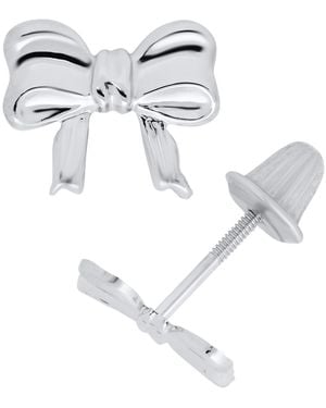 Macy's Kids' Bow Earrings - White