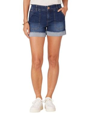 Democracy Petite Ab Solution High-rise Shorts - Blue