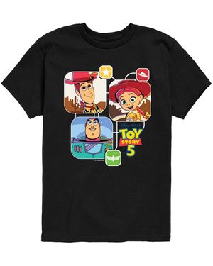 Hybrid Boys' 8-20 Toy Story 5 Character Graphic Short-sleeve T-shirt - Black