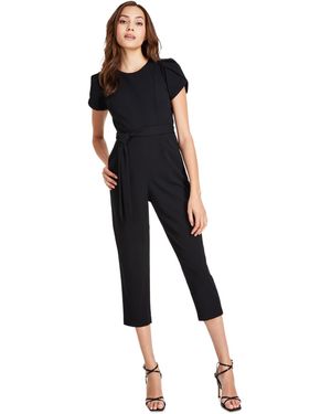 Calvin Klein Tie-waist Jumpsuit - Black