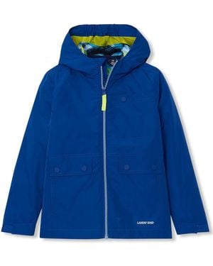 Lands' End Lands End Kids Water Resistant 2-in-1 System Jacket - Blue