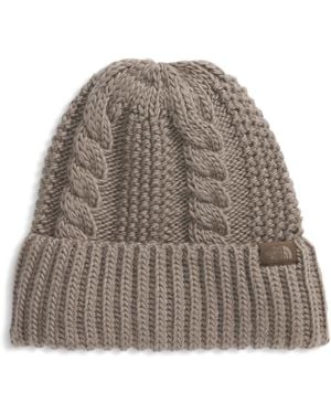 The North Face Oh Mega Cable-knit Cuffed Beanie - Brown