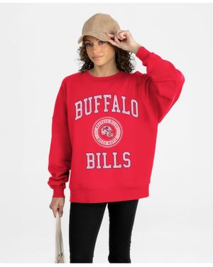 Gameday Couture Buffalo Bills Oversized Dropped-shoulder Sweatshirt - Red