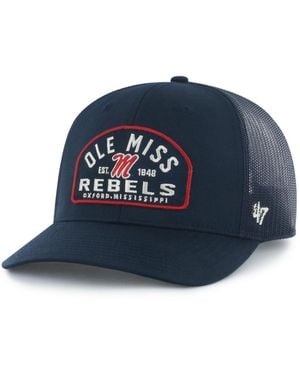 '47 Ole Miss Rebels Leland Trucker Adjustable Hat - Blue