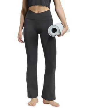 adidas 3-stripes Studio All Me Flare X-over Training Tights - Black