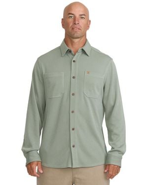 Quiksilver Almalfa Stretch Knit Long-sleeve Shirt - Green