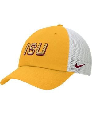 Nike Iowa State Cyclones On-field Club Adjustable Trucker Hat - Yellow