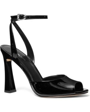 Michael Kors Rosie Peep Toe High Sandals - Black