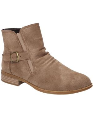 Easy Street Junction Ankle Booties - Brown