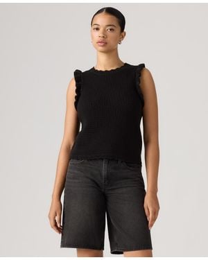 Levi's Lulu Crewneck Sweater Top - Black