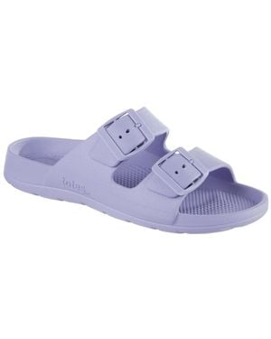 Totes Double Buckle Adjustable Slide - Blue