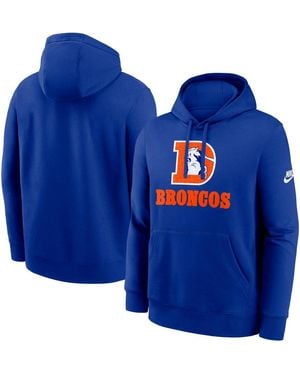 Nike Denver Broncos Best Season Rewind Club Pullover Hoodie - Blue
