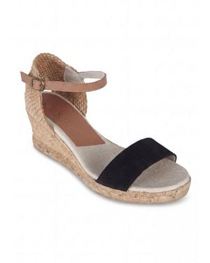Menina Step Jimena Single Band Wedges - Black