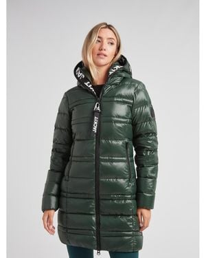 Jacket R4d Tramline Hooded Puffer Coat - Green
