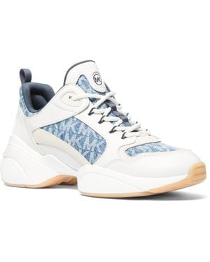 Michael Kors Bowie Lace-up Sneaker Sneakers - Blue