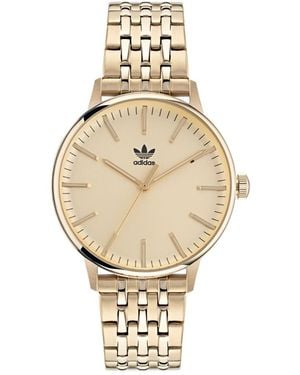 adidas Three Hand Code One Stainless Steel Bracelet Watch 38mm - Metallic