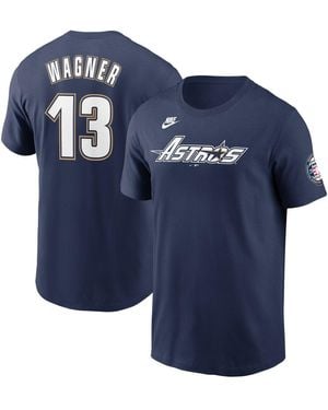 Nike Billy Wagner Houston Astros 2025 National Baseball Hall Of Fame Name Number T-shirt - Blue