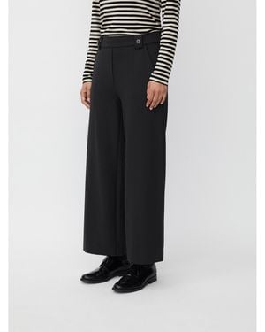 Masai Cropped Wide Leg Pants - Black
