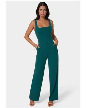 Bebe Corset Jumpsuit - Blue