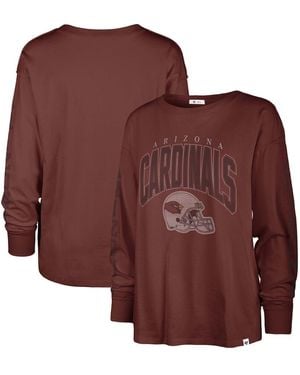 '47 Distressed Arizona S Tom Cat Long Sleeve T-shirt - Brown