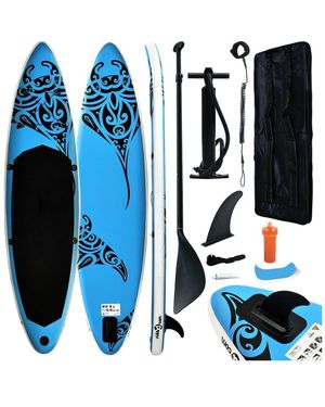 Hikeen Inflatable Stand Up Paddleboard Set 126"x29.9"x5.9" - Blue