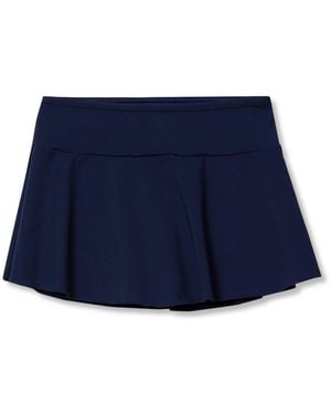 Lands' End Big Girls Plus Chlorine Resistant Swim Skirt - Blue
