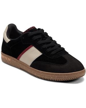 Earth Penny Stripe Lace-up Sneakers - Black
