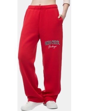 ZooZatZ Ohio State Buckeyes Wordmark Fleece Sweatpants - Red