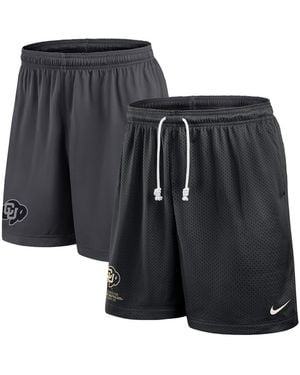Nike Black/gray Colorado Buffaloes 2025 Sideline Reversible Performance Shorts