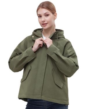 Rokka&Rolla Water-resistant Hooded Jacket - Green