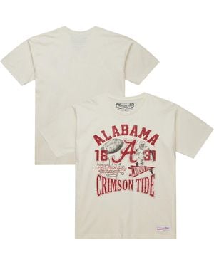 Mitchell & Ness Alabama Crimson Tide Heritage Scholar T-shirt - White