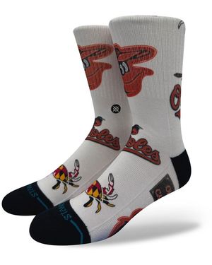 Stance And Baltimore Orioles Local Crew Socks - Gray