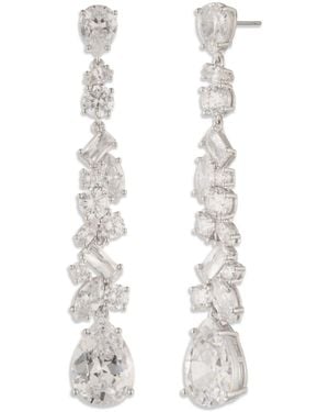 Givenchy Cubic Zirconia Linear Earrings - White
