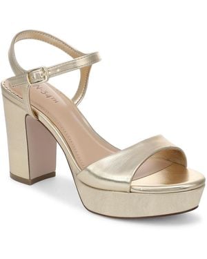 On 34th Suzannahh Buckled Platform Sandals - Metallic