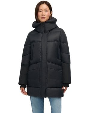 Pajar Heirani Mid-length Quilted Parka Puffer - Blue