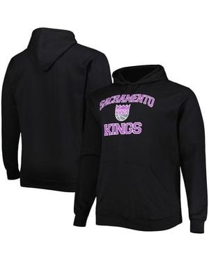 Profile Sacramento Kings Big And Tall Heart And Soul Pullover Hoodie - Black
