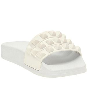 Carmen Sol Girl's Mini Carmen Kids Slides Sandals - White