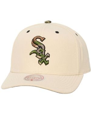 Mitchell & Ness Chicago White Sox Camo Pro Crown Snapback Hat - Natural